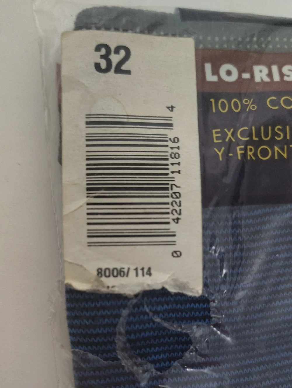 Vtg 1996 Jockey Life Men's Low-Rise Briefs - 1 Pair -Size 32